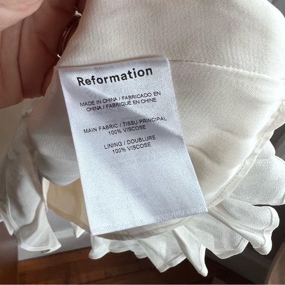 NWT Reformation Laurelei Dress Ivory White Bridal Wedding 4 - Picture 8 of 9